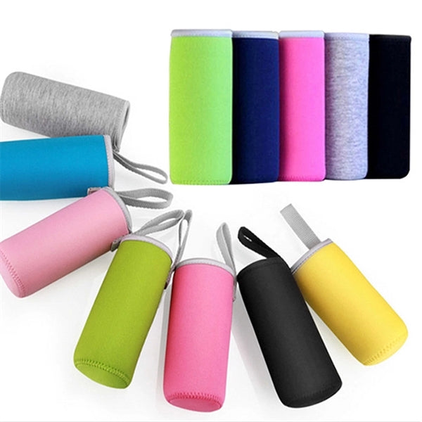 Juice Drinking Glass Water Bottle with Sleeve
