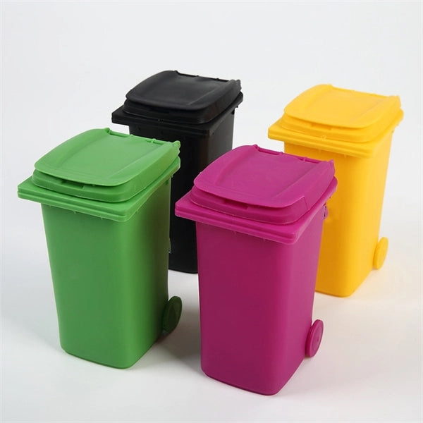 Mini Desktop Trash Pen Holder