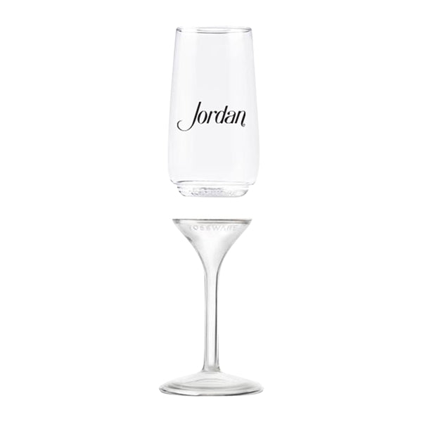 6 oz. Stemmed Plastic Champagne Flute (Detachable)