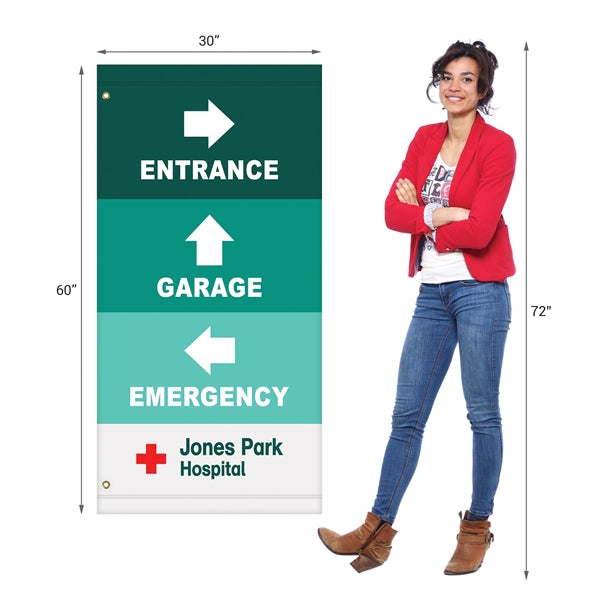 60" x 30" Custom Avenue Banner