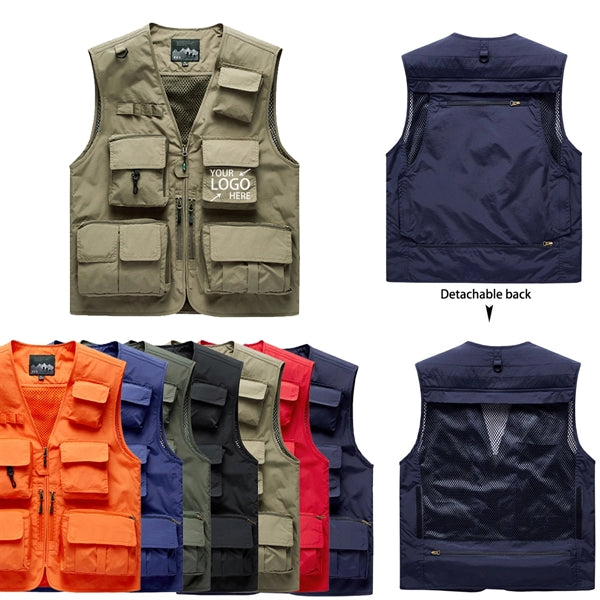Men Work Cargo Vest