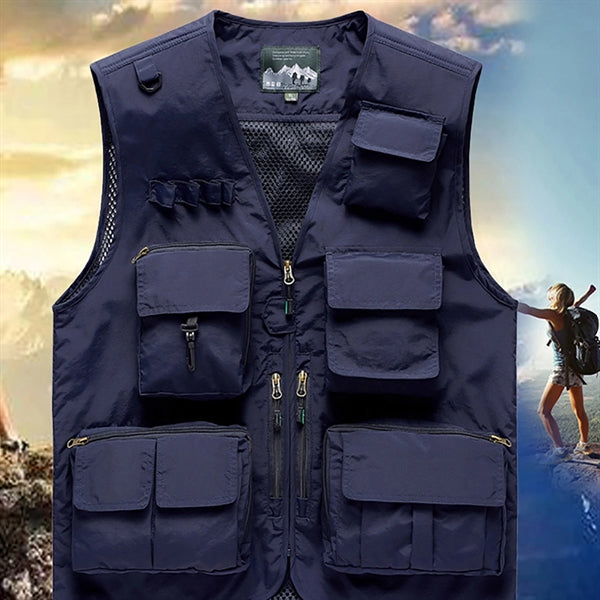 Men Work Cargo Vest