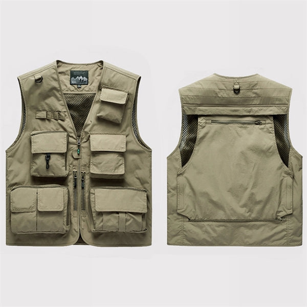 Men Work Cargo Vest