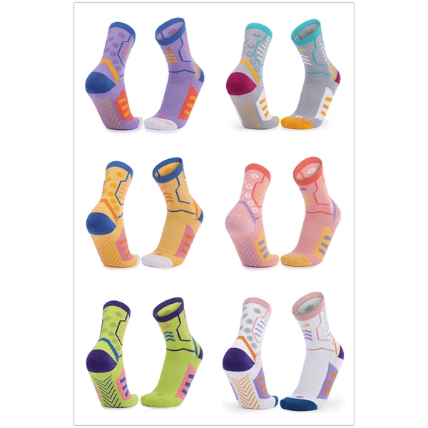 Unisex Cushioned Odor Resist Crew Basketball Socks