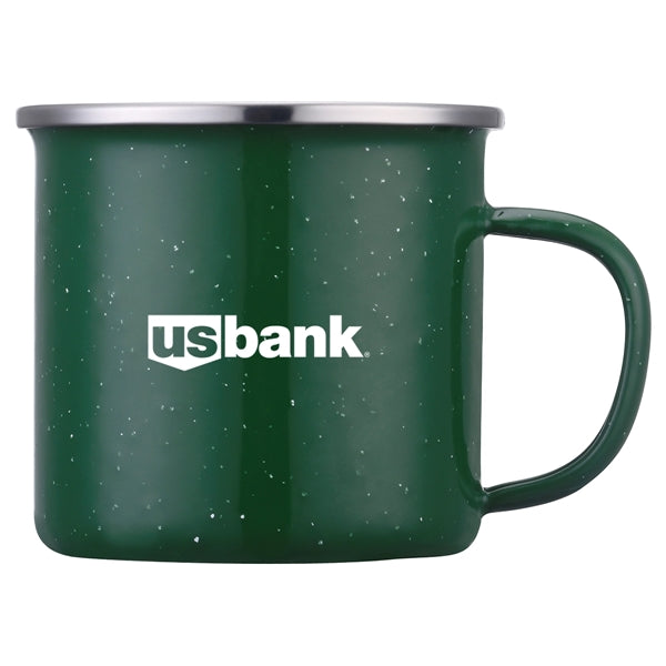 Imari 16OZ Speckled Enamel Mug With Stainless Steel Rim