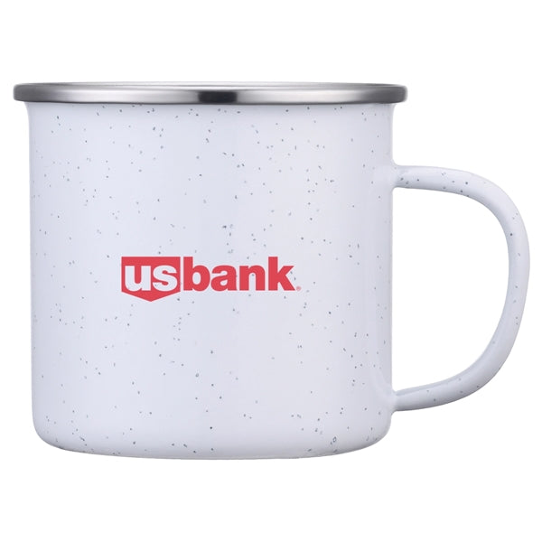 Imari 16OZ Speckled Enamel Mug With Stainless Steel Rim