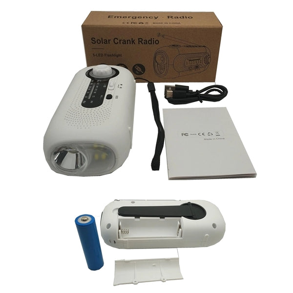 2000Mah Solar Hand Crank Weather Emergency Radio