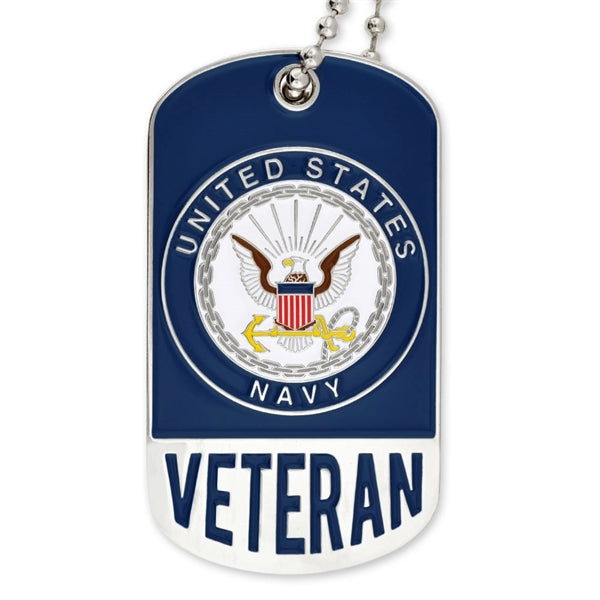 Officially Licensed U.S. Navy Veteran Dog Tag - Engravable