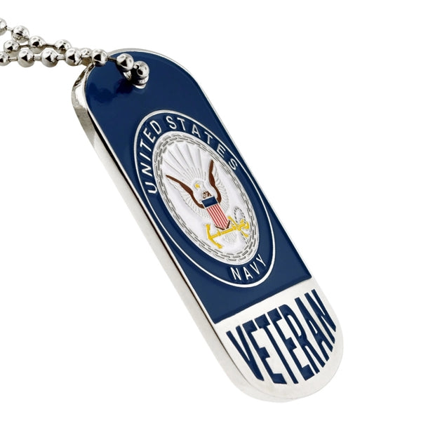 Officially Licensed U.S. Navy Veteran Dog Tag - Engravable