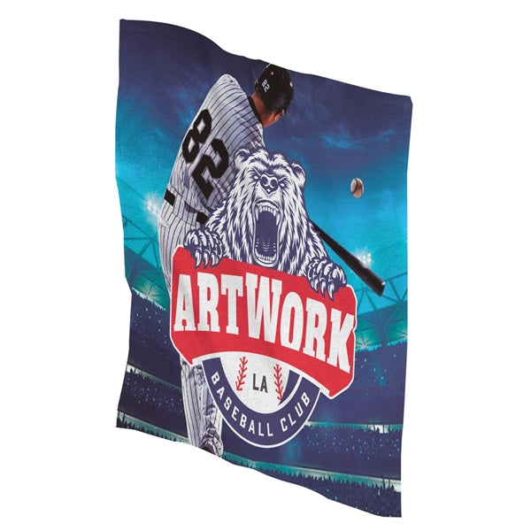 Sports Rally Towel w/ Full Bleed Custom Sublimation
