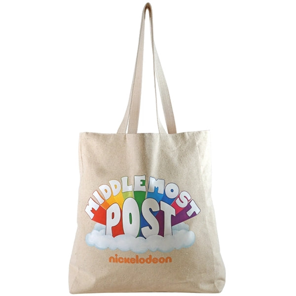 Full Side Gusset Cotton Tote, with Cotton Handles & Liner