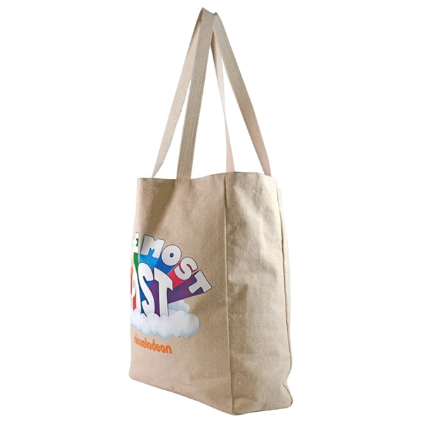 Full Side Gusset Cotton Tote, with Cotton Handles & Liner