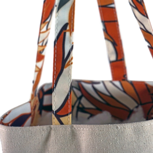 Bottom Gusset Cotton Tote, with Sublimated Handles & Liner