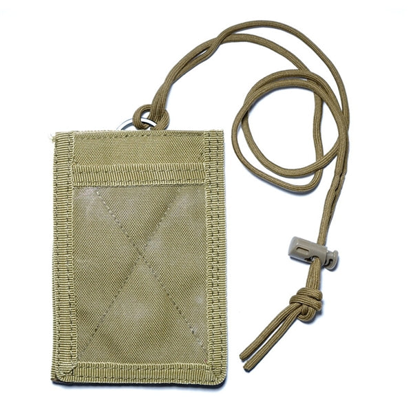 Tactical ID Card Badge Holder With Lanyard