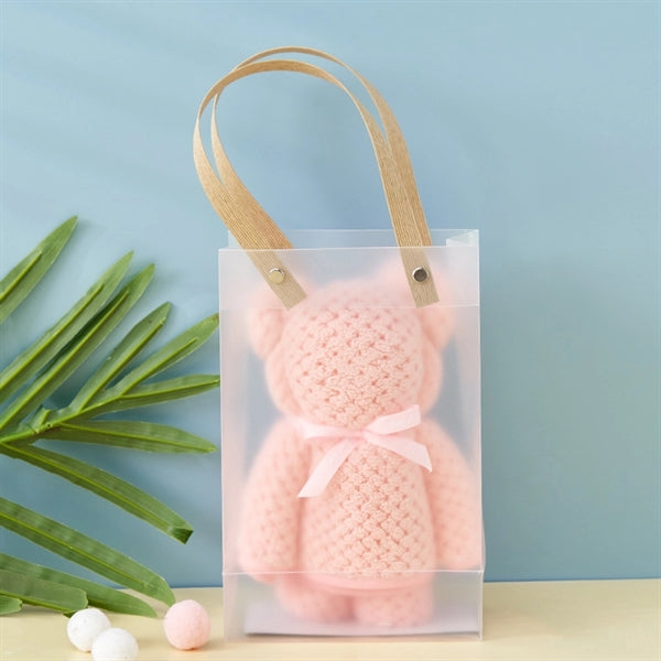 Cute Bear Shaped Plaid Towels