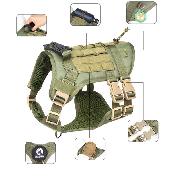 Large Tactical Dog Harness