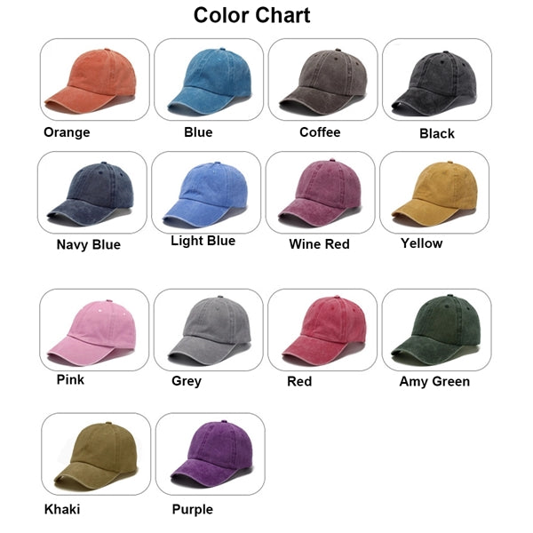 Washed Denim Baseball Hat