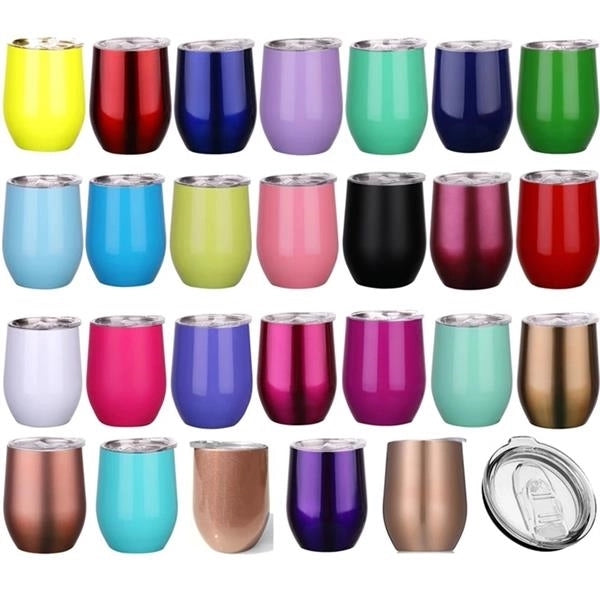 12oz Stainless Steel Insulated Stemless Wine Tumbler