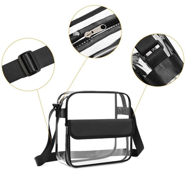 Clear Purse Stadium Approved Cross-Body Shoulder Bag