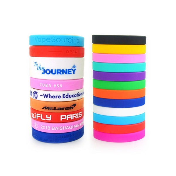 Silkscreen Silicone Wristbands