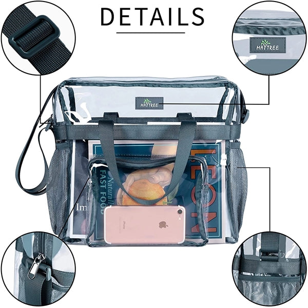 Clear Stadium Approved Transparent Tote Bag