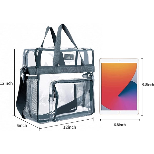 Clear Stadium Approved Transparent Tote Bag