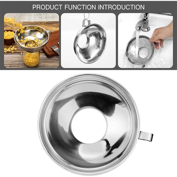 Stainless Steel Wide Mouth Canning Funnel