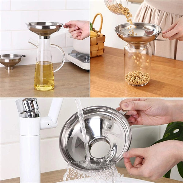 Stainless Steel Wide Mouth Canning Funnel