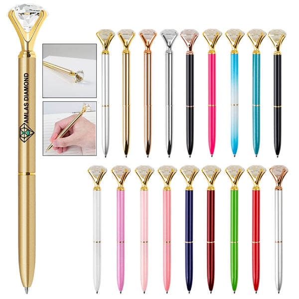 Diamond Metal Twist Ballpoint Pen