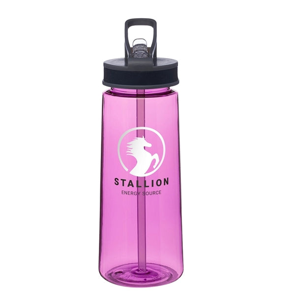 22 oz. Jog Sports Water Bottle (2 Color Imprint)