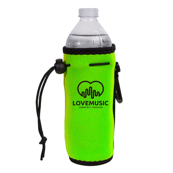 Neoprene Drawstring Bottle Cooler (1 Color Imprint)