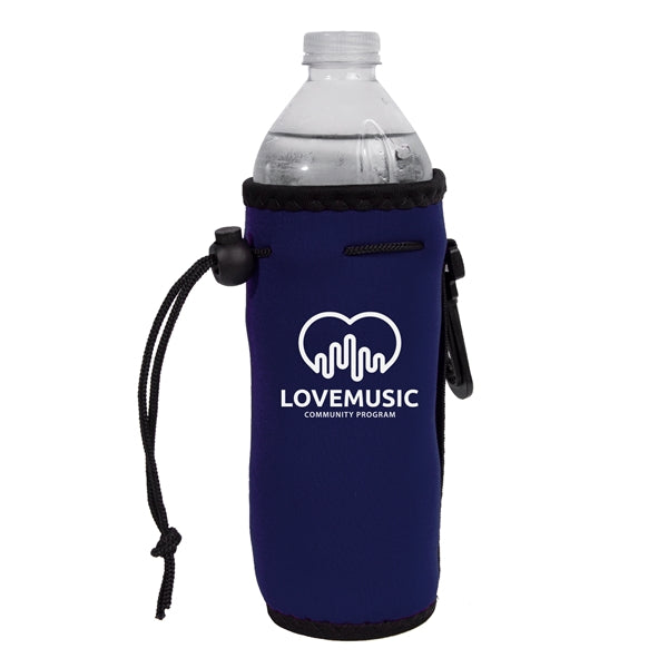 Neoprene Drawstring Bottle Cooler (1 Color Imprint)