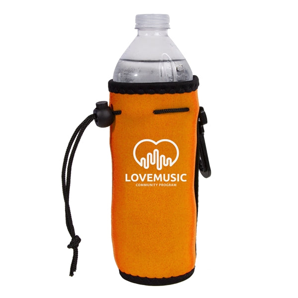 Neoprene Drawstring Bottle Cooler (1 Color Imprint)