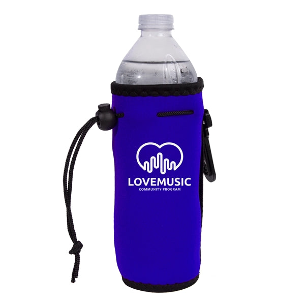 Neoprene Drawstring Bottle Cooler (1 Color Imprint)