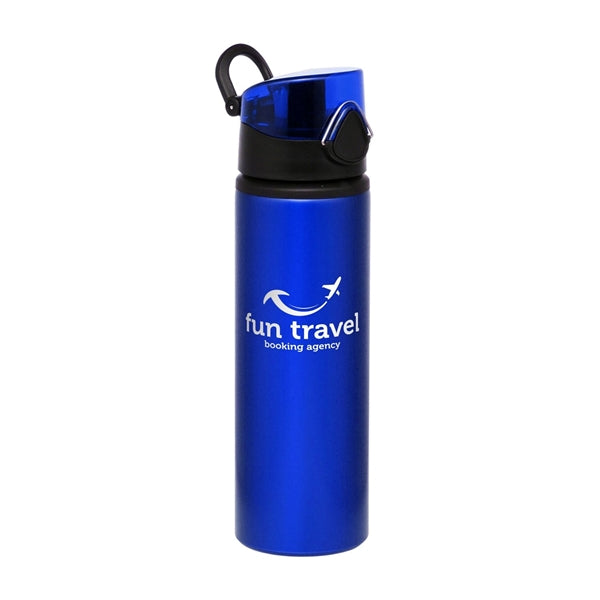 25 oz. Flip Aluminum Water Bottle (1 Color Imprint)