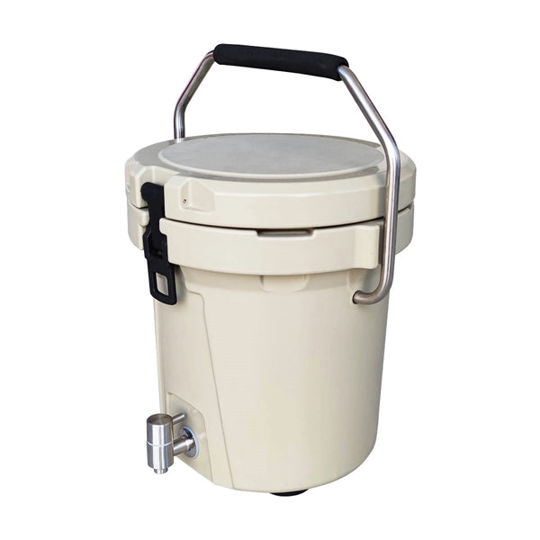 Rotomolded Plastic 2 Gallon Ice Chest Cooler Stool,White