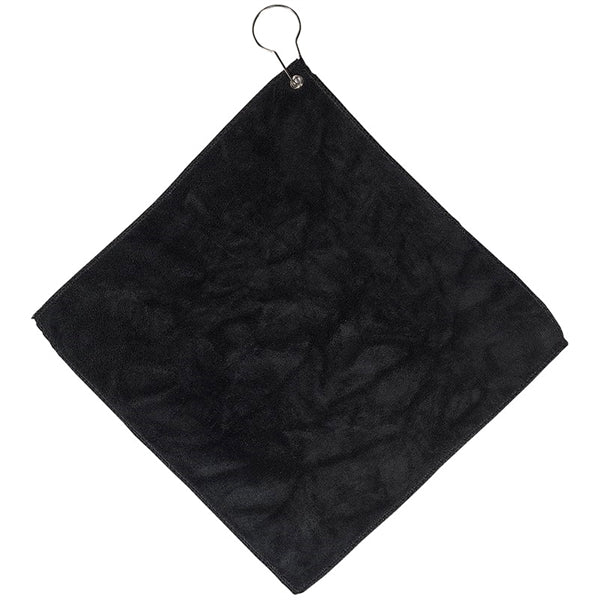 12" W x 12" H Microfiber Golf Towel w/Grommet & Hook