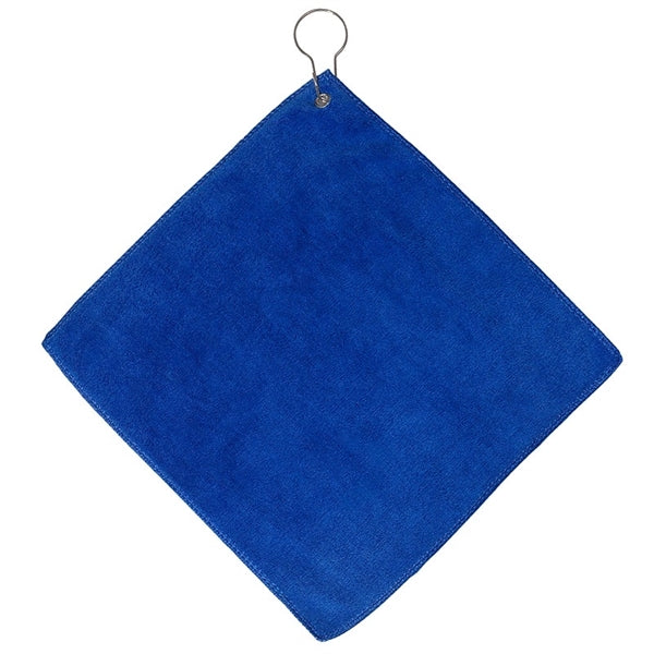 12" W x 12" H Microfiber Golf Towel w/Grommet & Hook