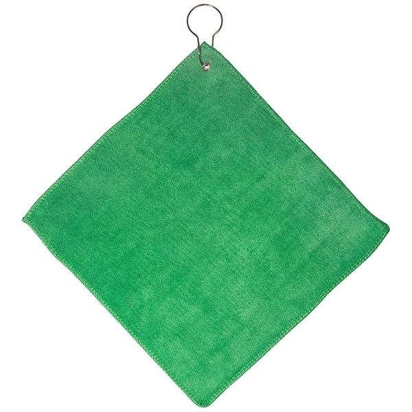 12" W x 12" H Microfiber Golf Towel w/Grommet & Hook