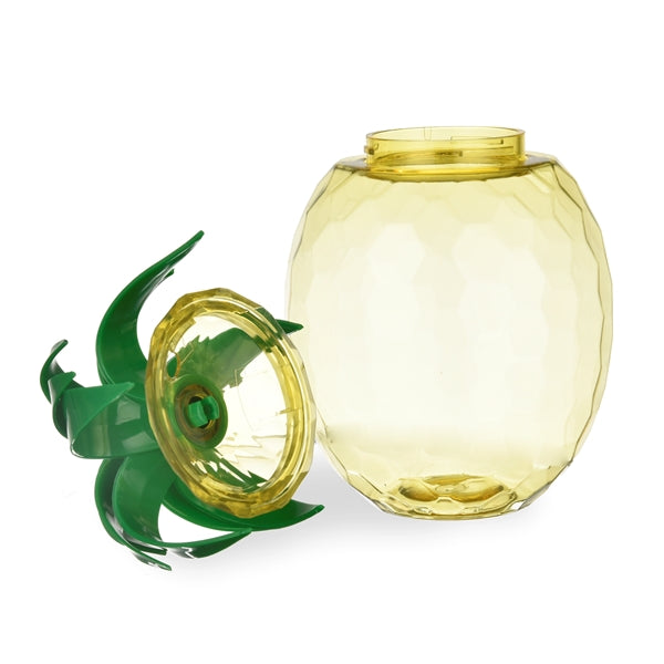 25oz Plastic Pineapple Shaped Drinking Party Cups with Straw