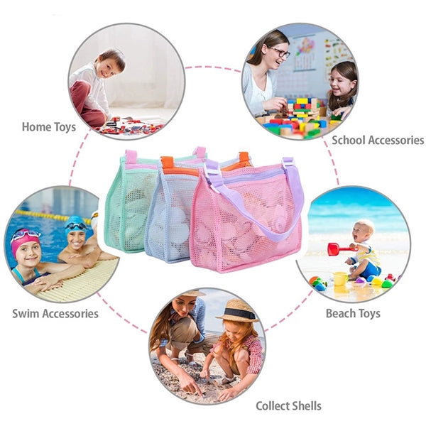 Kids Shell Collecting Bag Beach Totes