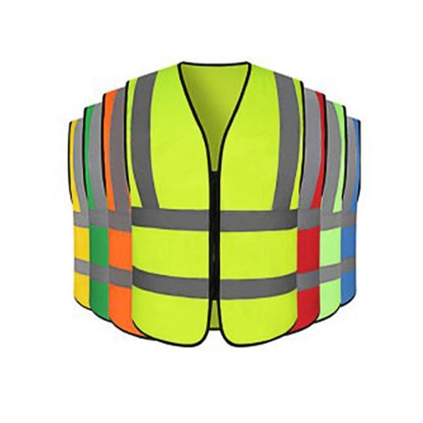 Zippered Reflective Safety Vest
