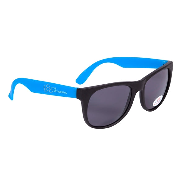 Color Pop Plastic Sunglasses (2 Color Imprint)