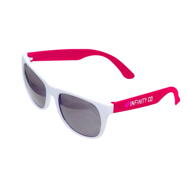 Color Pop Plastic Sunglasses (2 Color Imprint)
