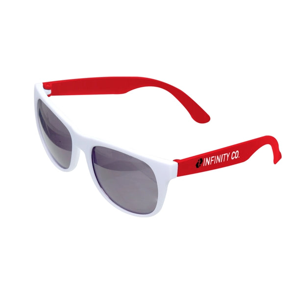 Color Pop Plastic Sunglasses (2 Color Imprint)