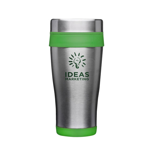 16 oz. Grab-n-Go Stainless Steel Mug (1 Color Imprint)