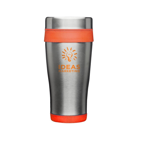 16 oz. Grab-n-Go Stainless Steel Mug (1 Color Imprint)