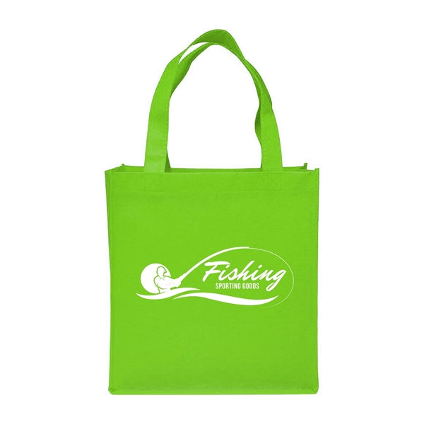 Clipper Non-Woven Grocery Tote Bag (1 Color Imprint)