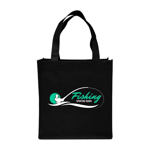 Clipper Non-Woven Grocery Tote Bag (2 Color Imprint)