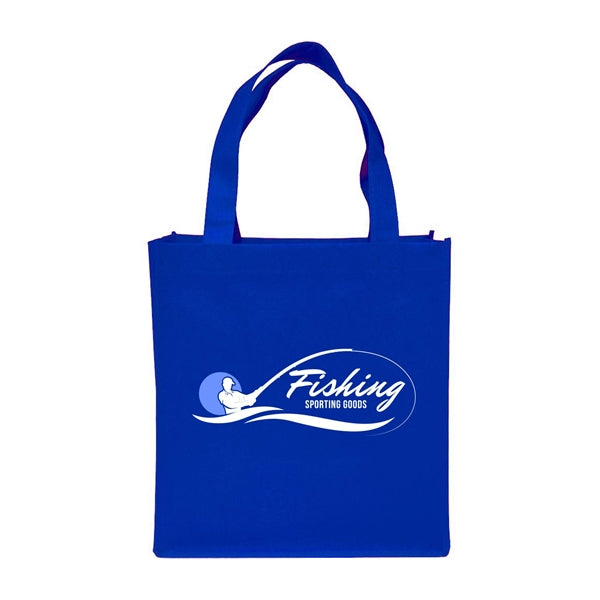 Clipper Non-Woven Grocery Tote Bag (2 Color Imprint)